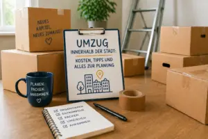 Checkliste für den Umzug innerhalb der Stadt.