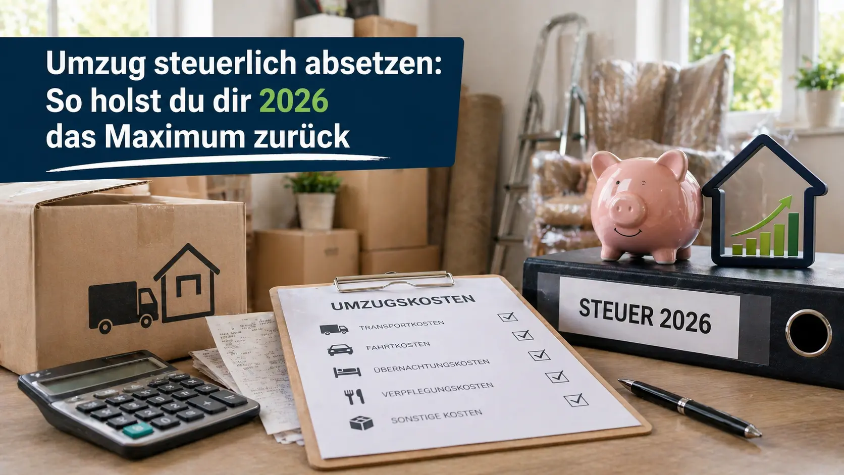 Tipps um deinen Umzug steuerlich abzusetzen
